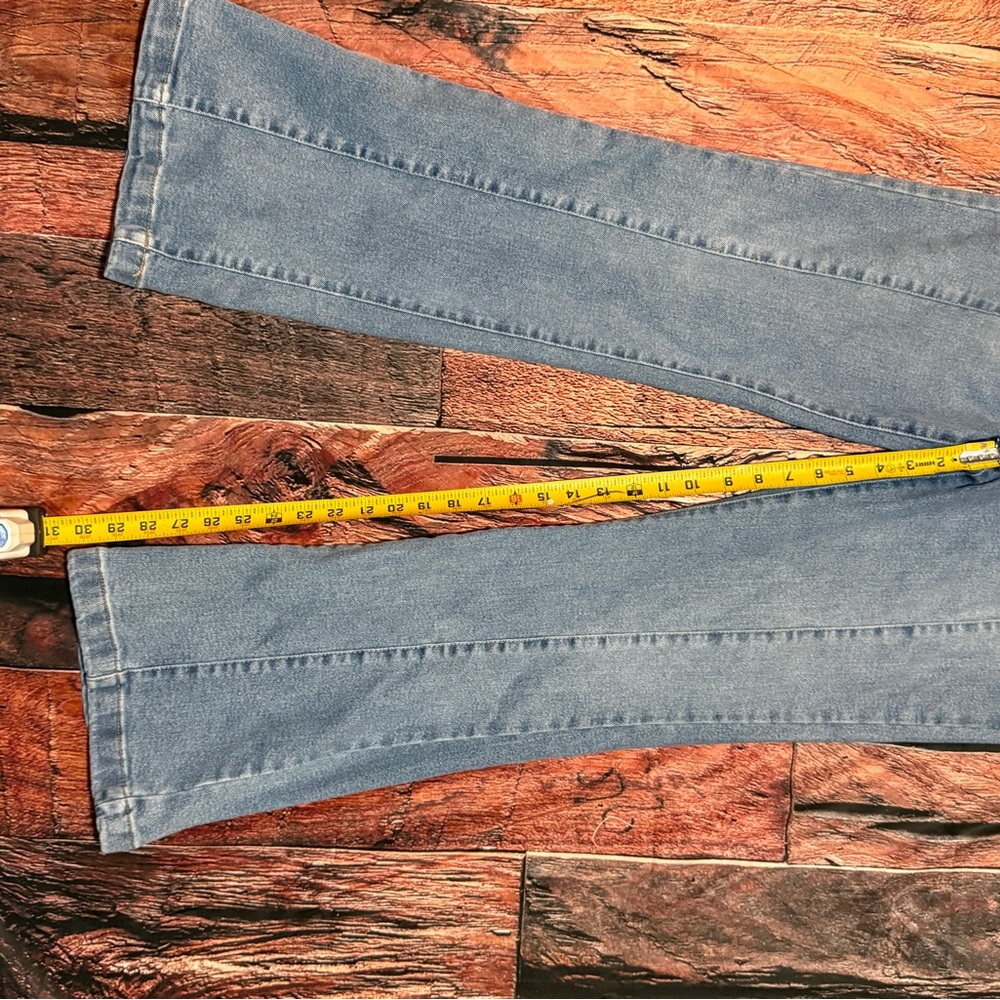 Kensie Denim Flare Jeans in Light Blue - Picture 2 of 5